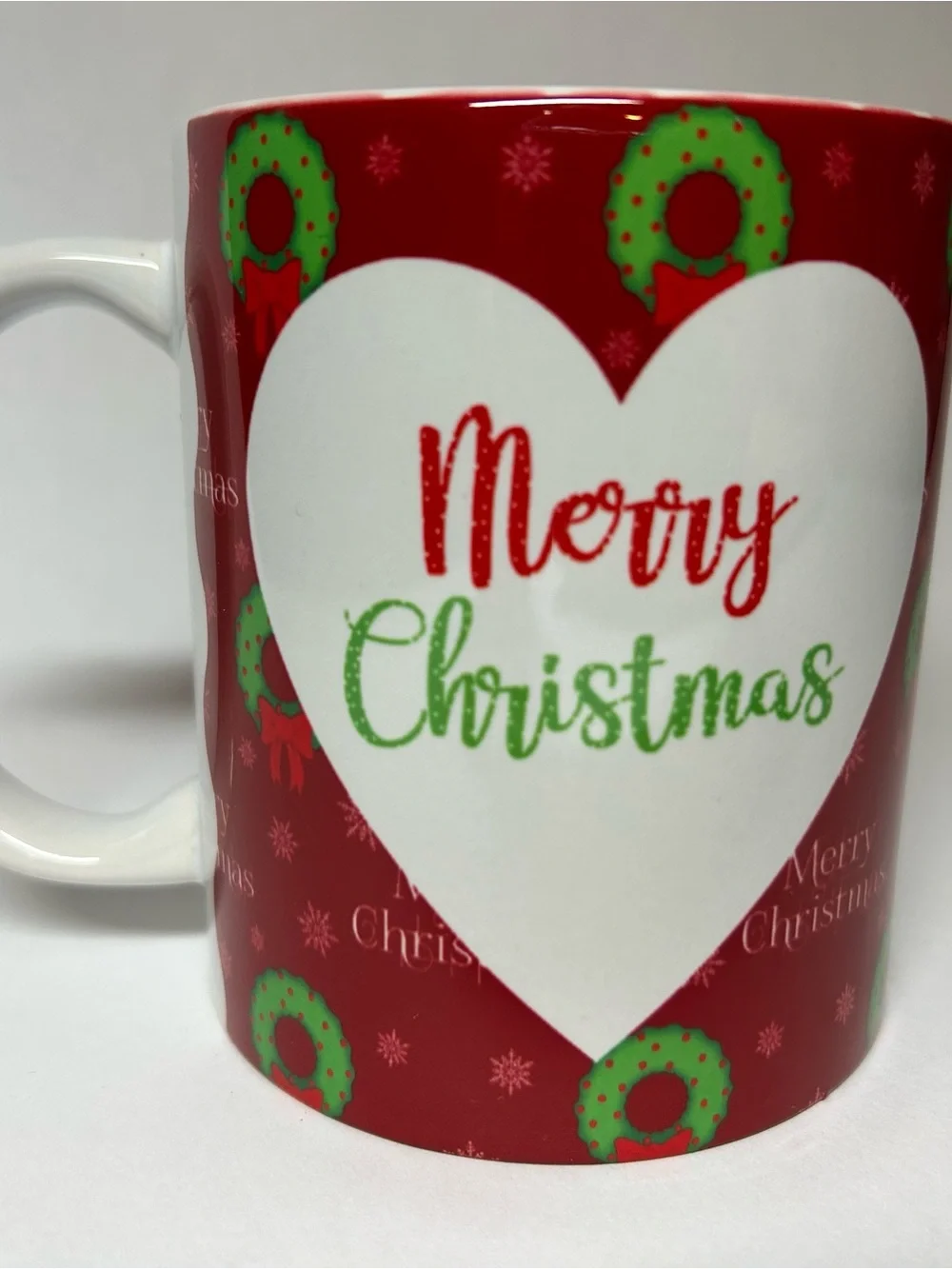 Red Holiday 'I Love You All The Numbers In The World' Ceramic Mug